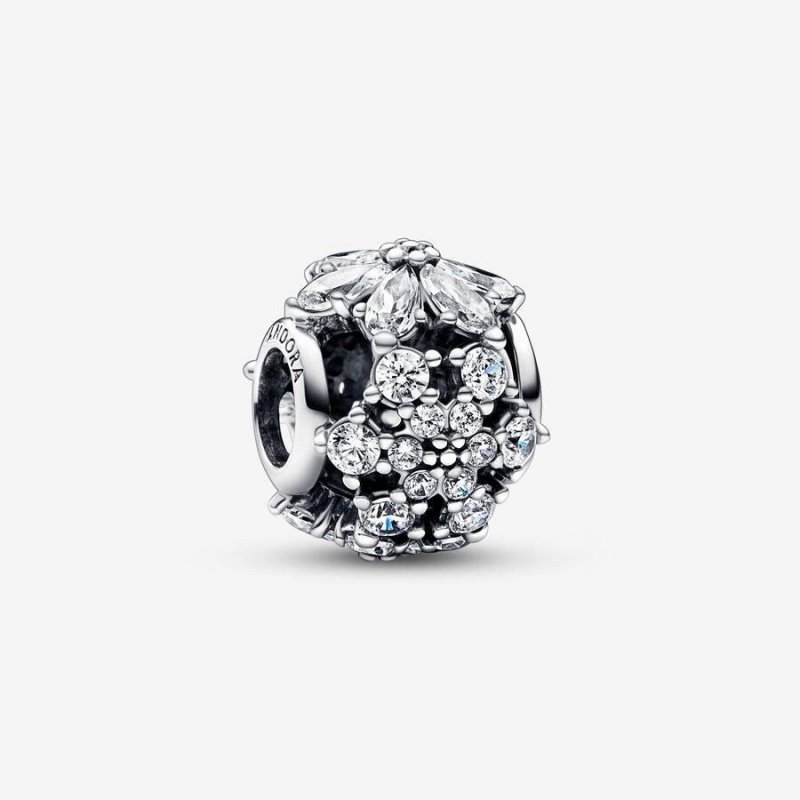 Charm Pandora Sparkling Herbarium Cluster Round | WJO-44860009