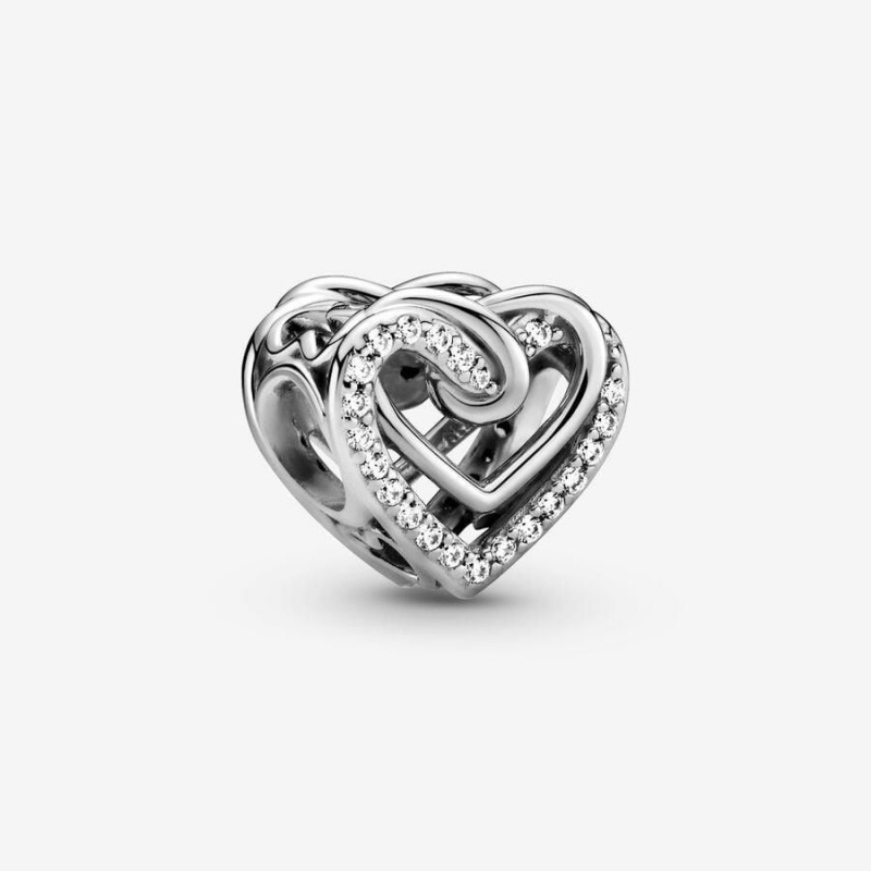 Charm Pandora Sparkling Entwined Hearts | GWU-64224645