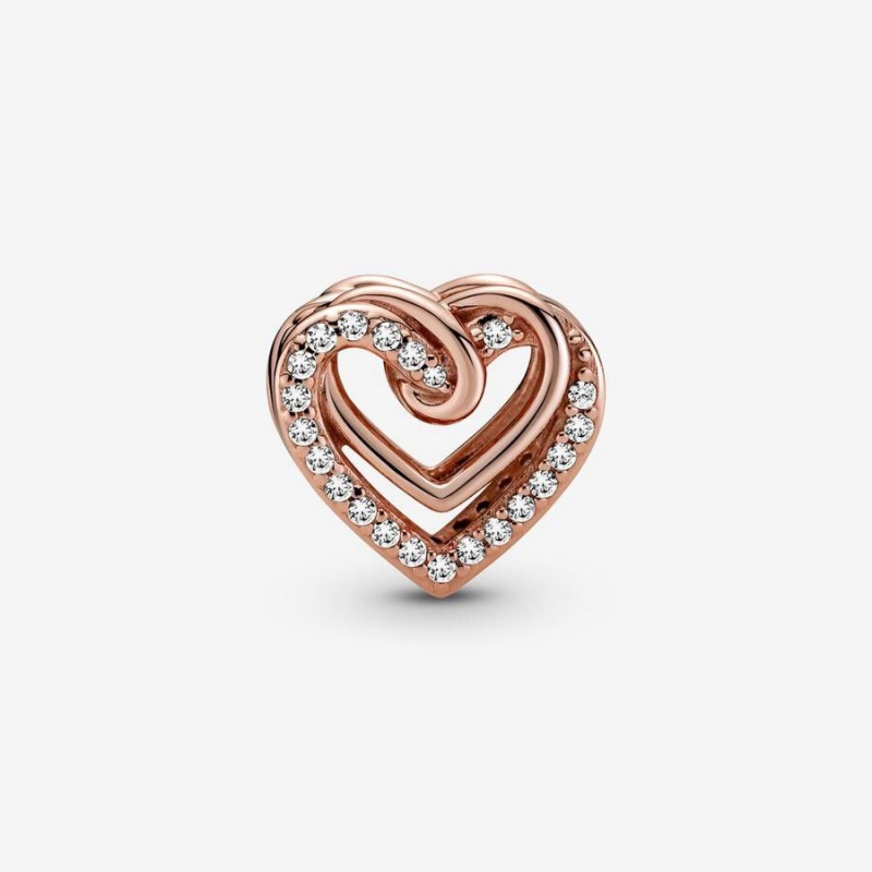 Charm Pandora Sparkling Entwined Hearts | OFV-14867340