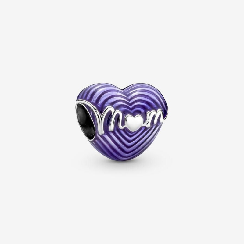 Charm Pandora Radiating Love Mom Heart Violette | CUA-82887054