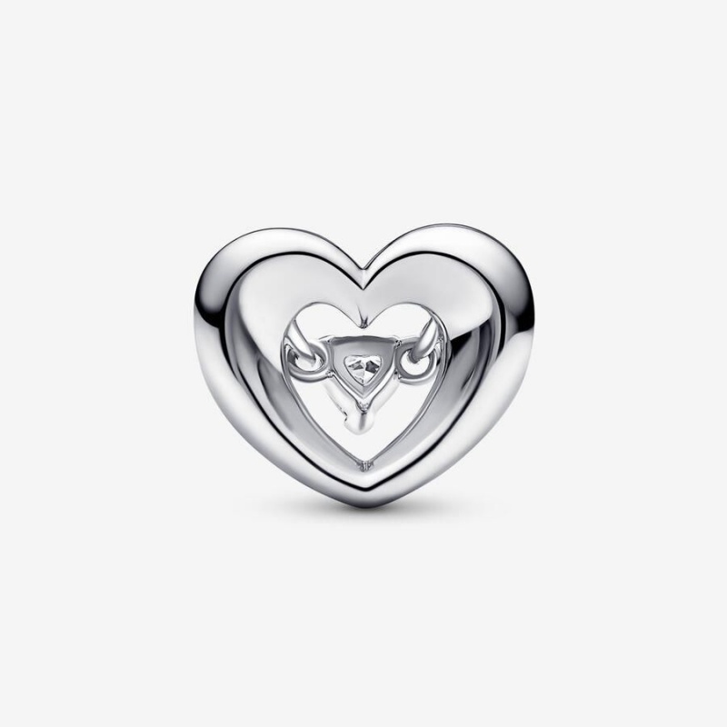 Charm Pandora Radiant Heart & Floating Stone | NVY-74094446