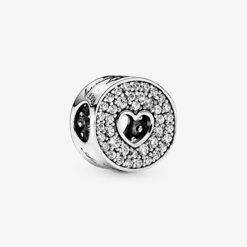 Charm Pandora Pavé and Heart Anniversary | OVU-59134521