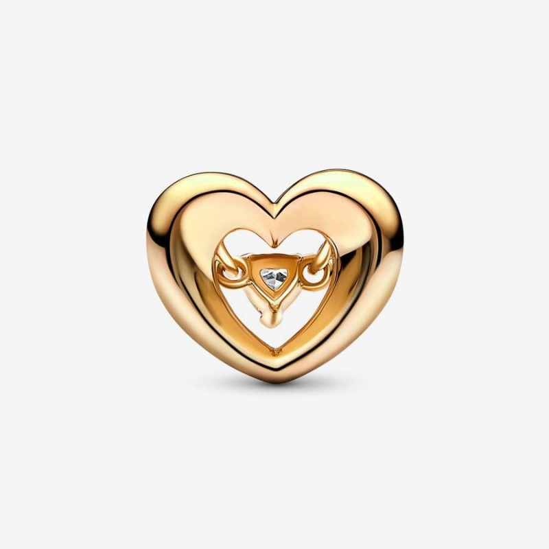 Charm Pandora Radiant Heart & Floating Stone | ZSE-30789375