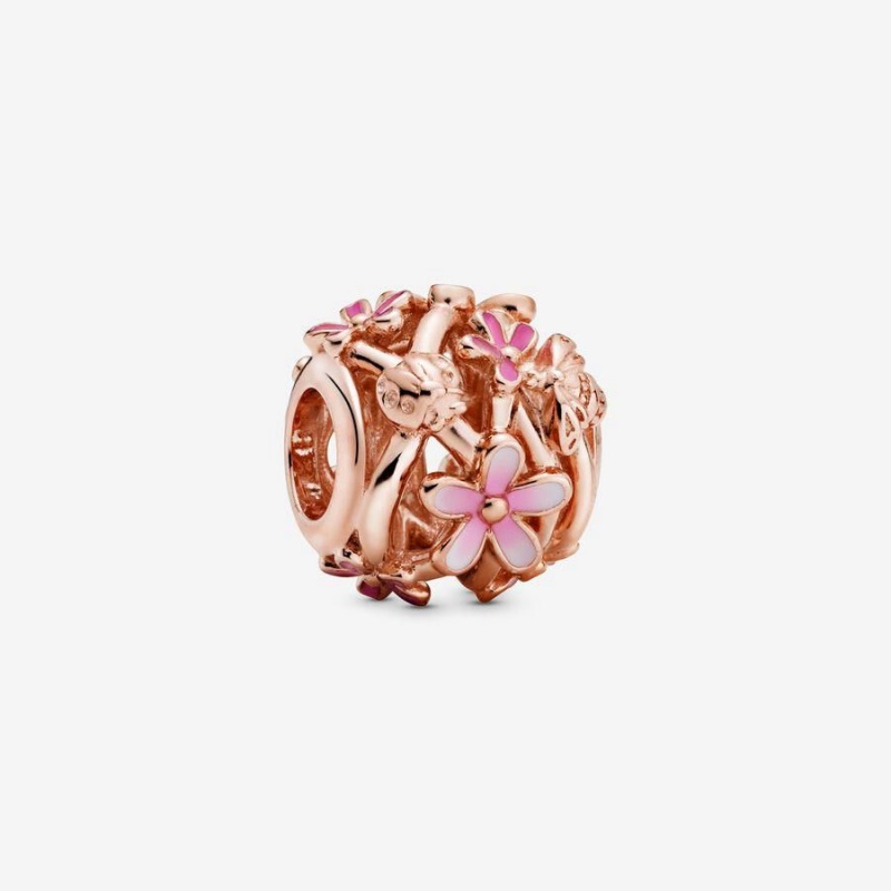 Charm Pandora Openwork Daisy Flower Rose | KNA-35687088