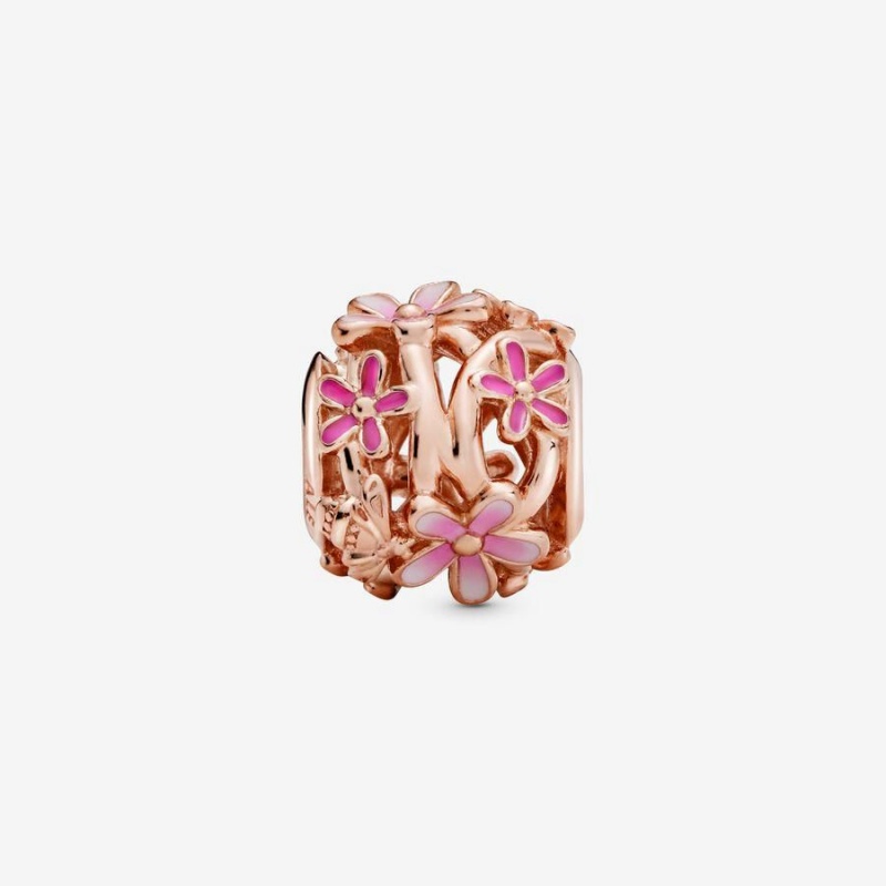 Charm Pandora Openwork Daisy Flower Rose | KNA-35687088