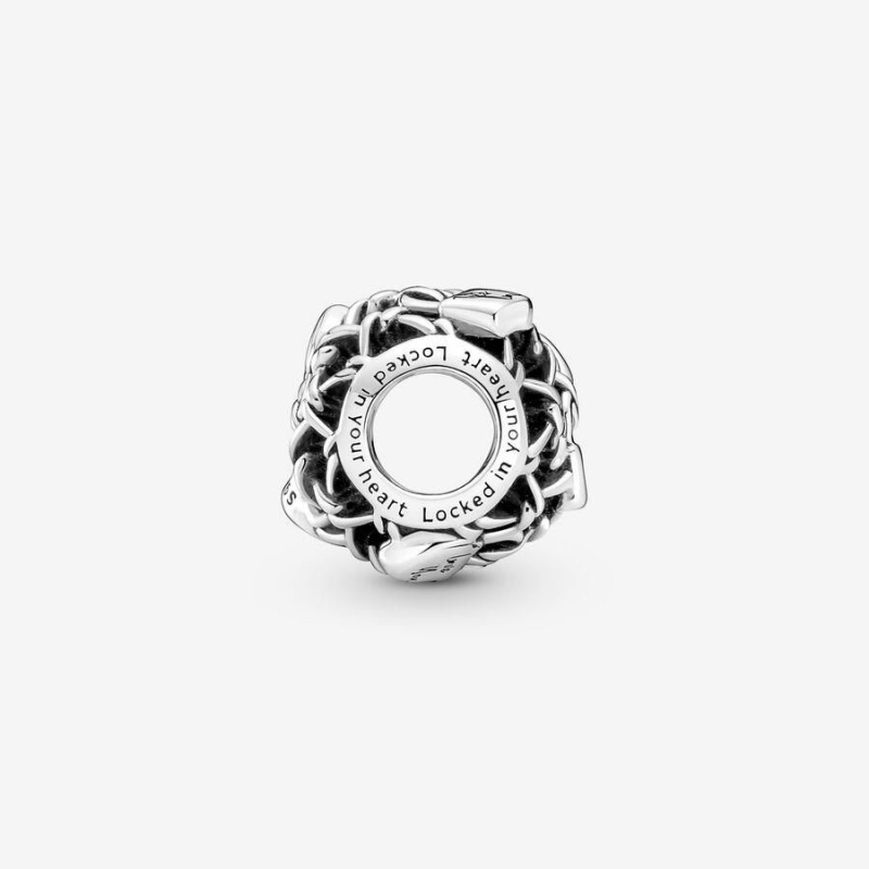 Charm Pandora Openwork Chain Link Padlock | NLO-86653656