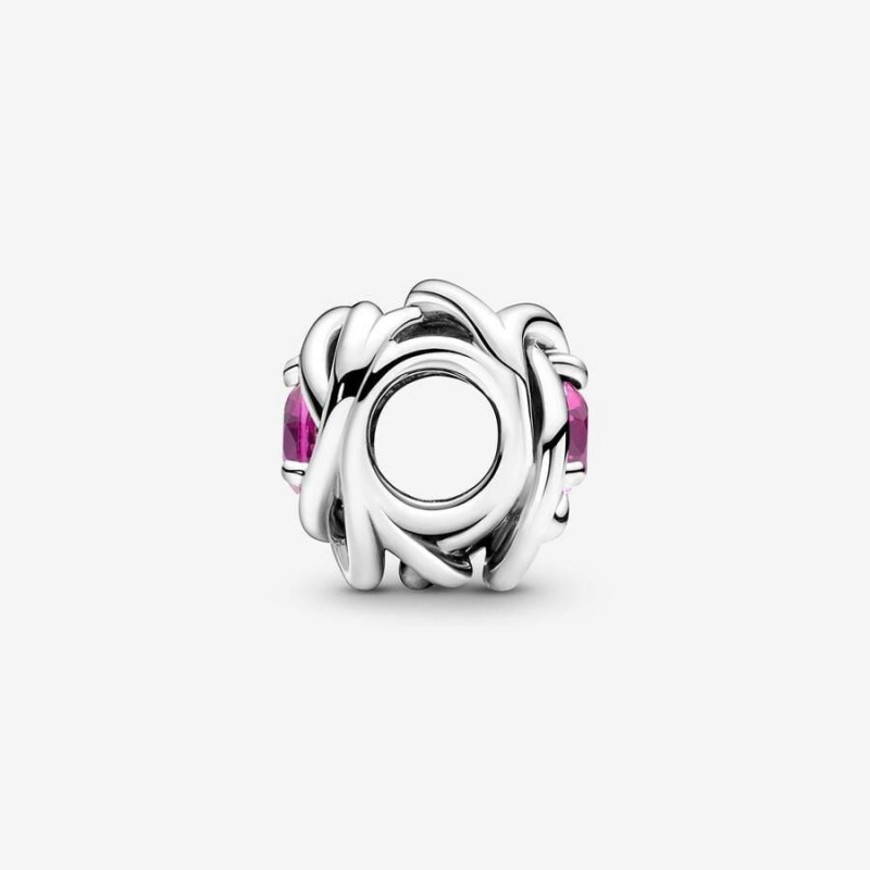 Charm Pandora October Eternity Circle Rose | EPD-95993884