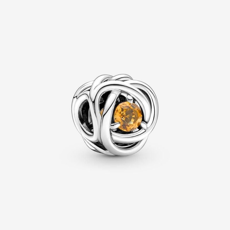 Charm Pandora November Honey Eternity Circle Jaune | HAX-32180567