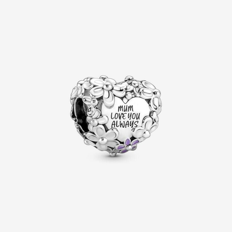 Charm Pandora Mom Daisy Heart Rose | MKD-85127067