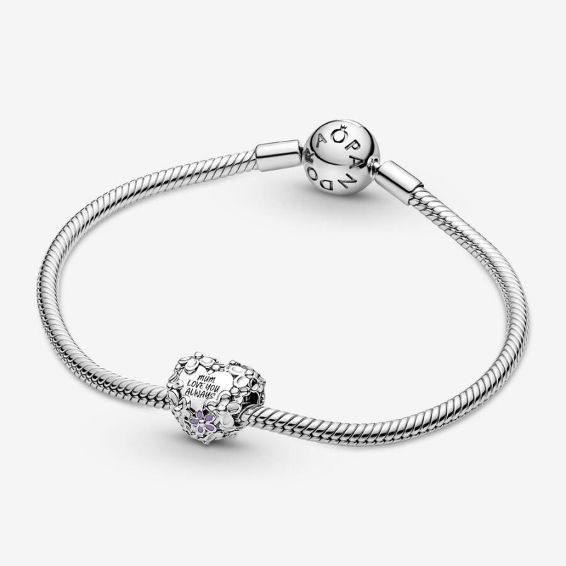 Charm Pandora Mom Daisy Heart Rose | MKD-85127067