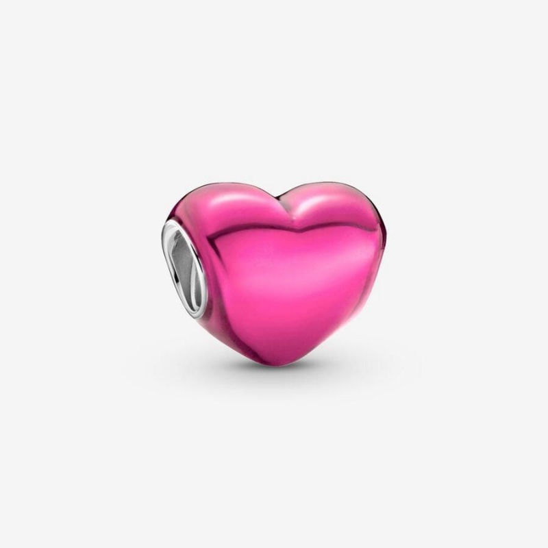 Charm Pandora Metallic Heart Rose | PWT-77238763