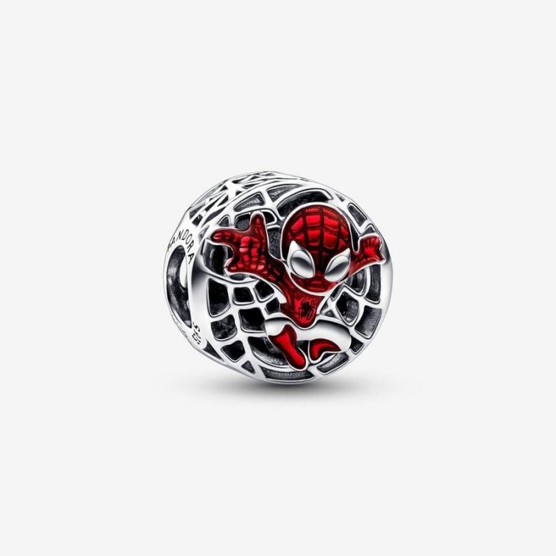 Charm Pandora Marvel Spider-Man Soaring City Rouge | LNH-91094542