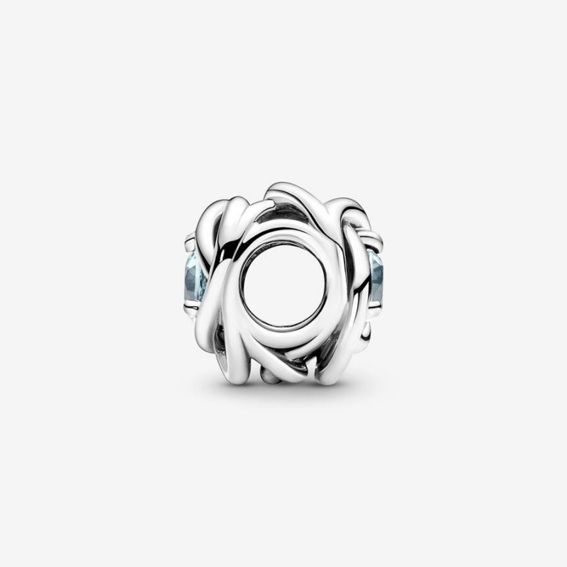 Charm Pandora March Eternity Circle Bleu | XWK-96693035