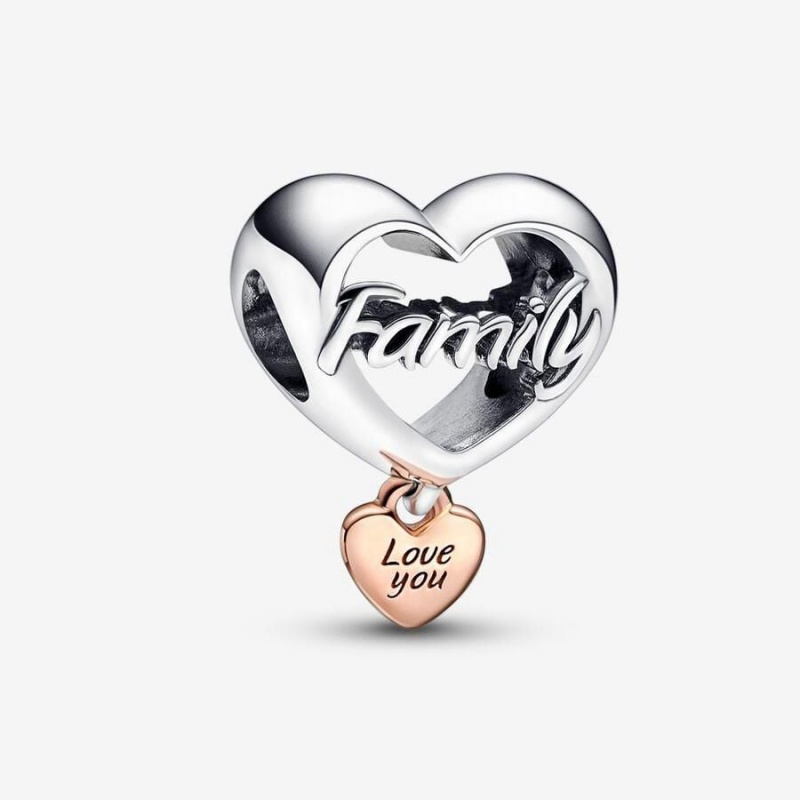 Charm Pandora Love You Family Heart | DHP-90732631