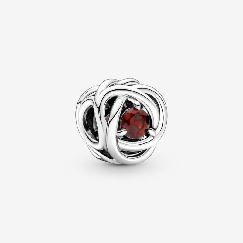 Charm Pandora January Eternity Circle Rouge | BQS-51963788