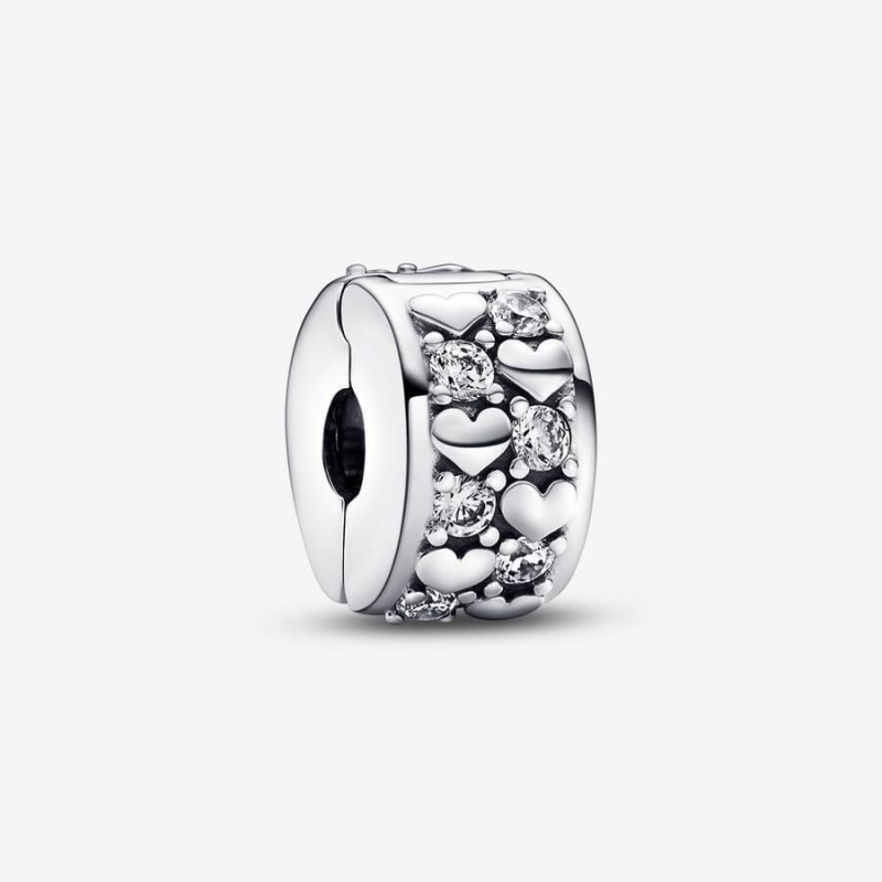 Charm Pandora Infinite Hearts Sparkling Clip | IFV-65465914