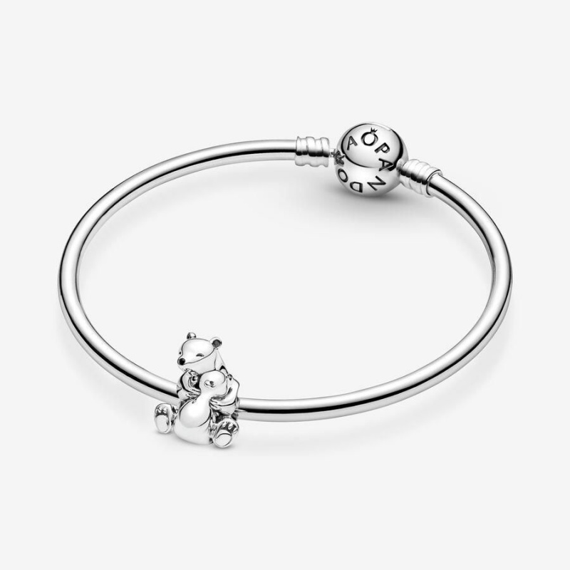 Charm Pandora Hugging Polar Bears Noir | BFK-73021649