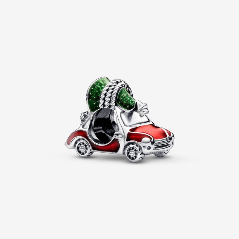 Charm Pandora Festive Car & Christmas Tree Rouge | OIT-89176090