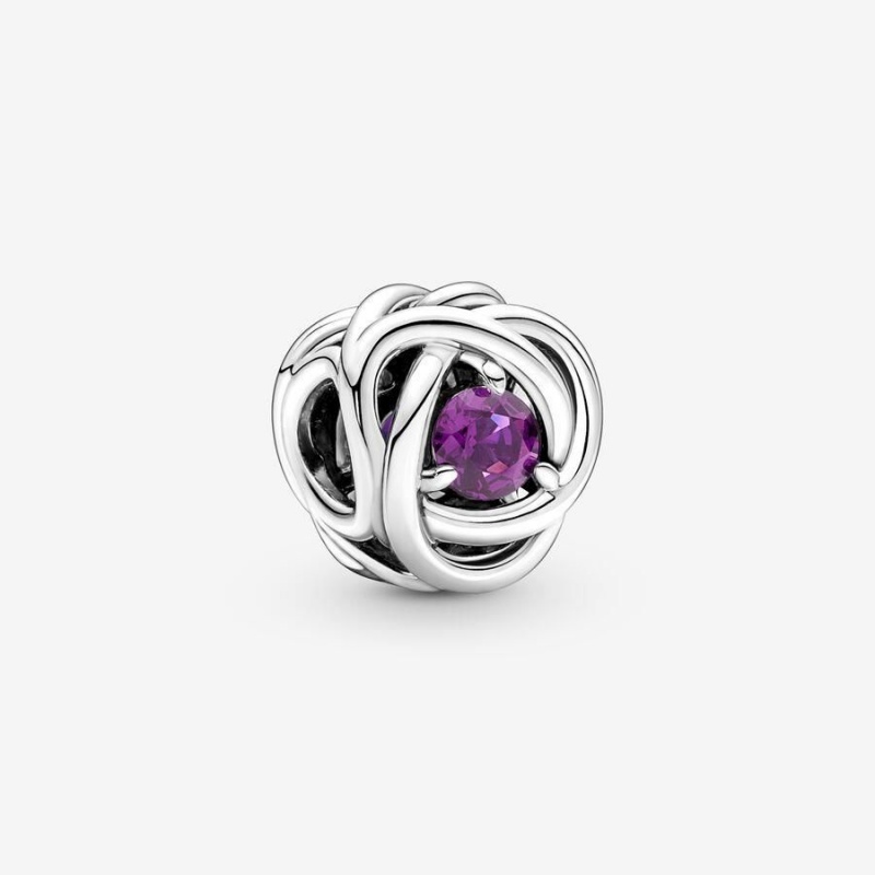 Charm Pandora February Eternity Circle Violette | GLX-61675871