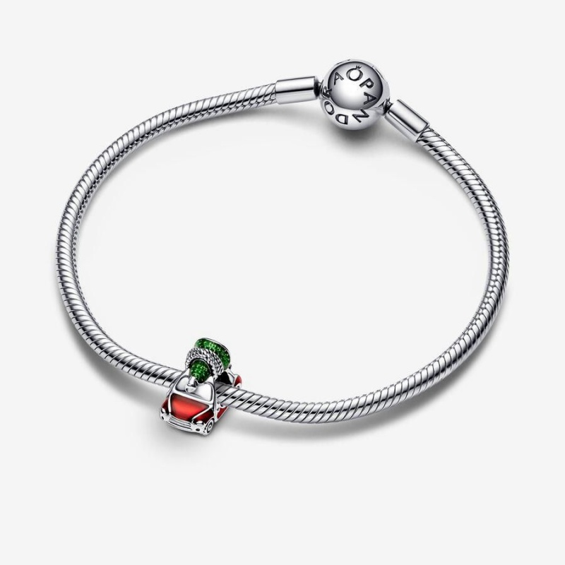 Charm Pandora Festive Car & Christmas Tree Rouge | OIT-89176090