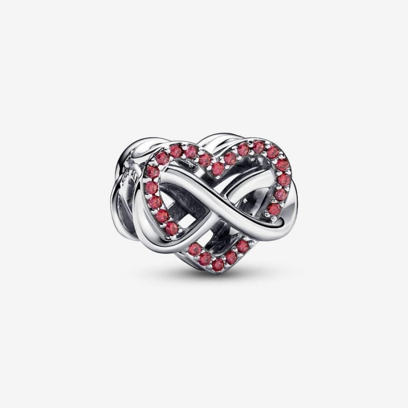 Charm Pandora Family Infinity Heart Rouge | YPT-56550724