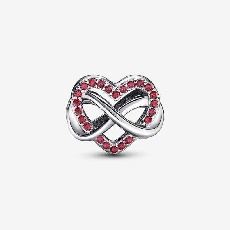 Charm Pandora Family Infinity Heart Rouge | YPT-56550724