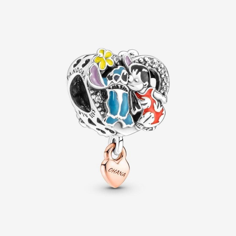 Charm Pandora Disney Ohana Lilo & Stitch Inspired Multicolore | DNA-30632620