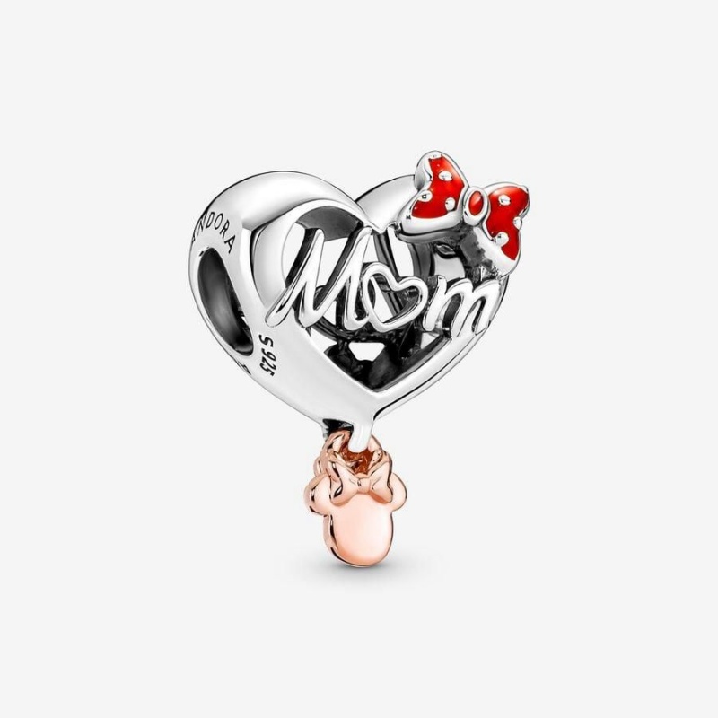 Charm Pandora Disney Minnie Mouse Mom Heart Rouge | XNP-26223427