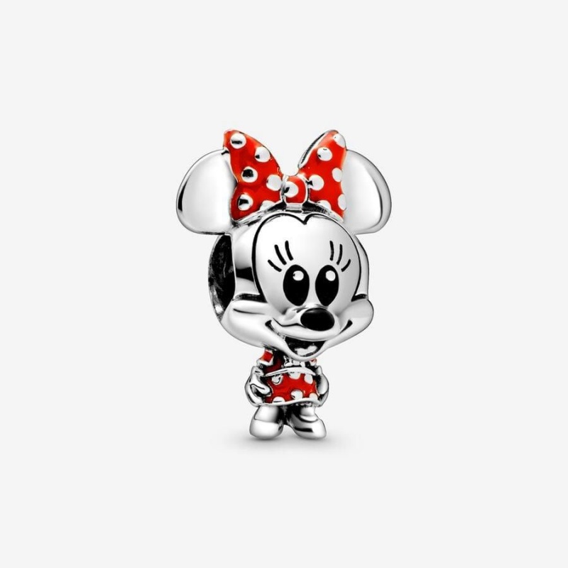 Charm Pandora Disney Minnie Mouse Dotted Robe & Bow Multicolore | HQB-89137334