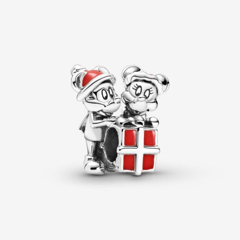 Charm Pandora Disney Mickey Mouse and Minnie Mouse Present Rouge | ESB-98606069