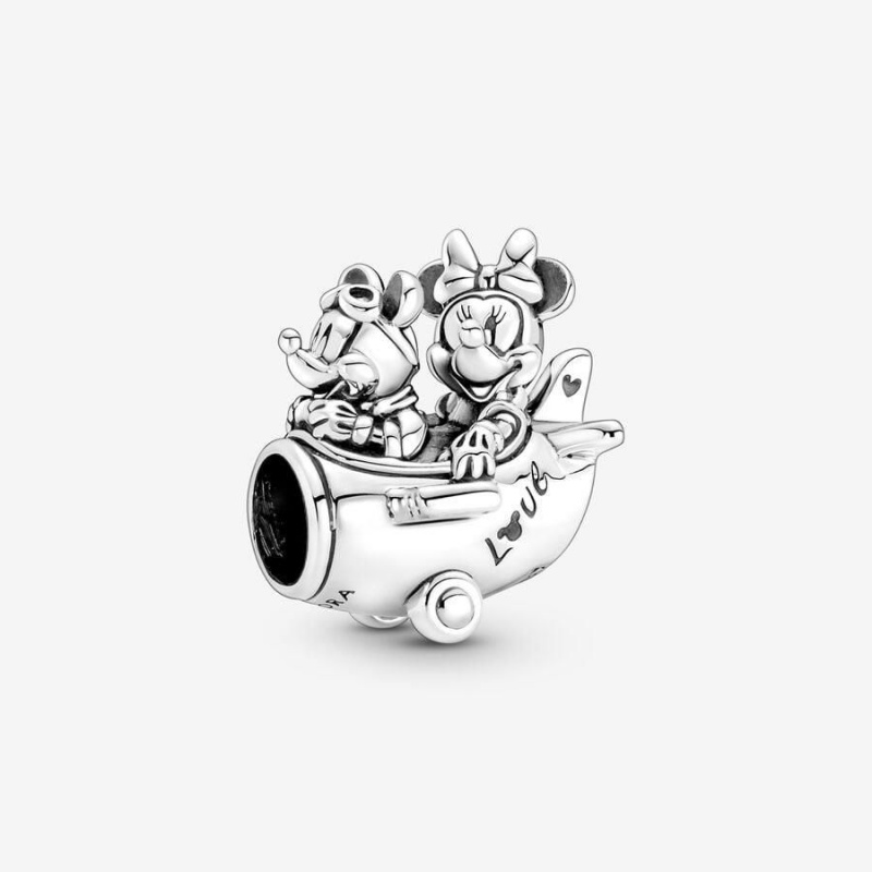 Charm Pandora Disney Mickey Mouse & Minnie Mouse Airplane | TOY-34045974