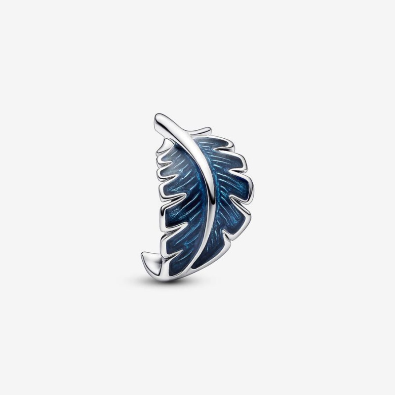 Charm Pandora Curved Feather Bleu | LQO-51104797