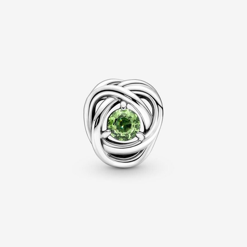 Charm Pandora August Eternity Circle Vert | TDZ-59431550