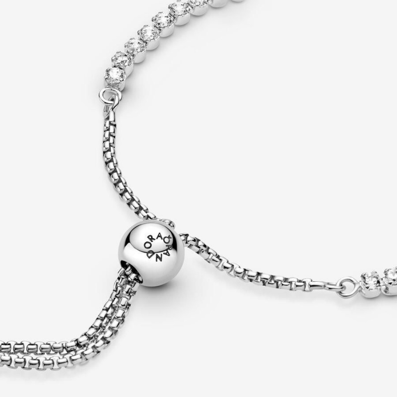 Bracelet avec Charms Pandora Sparkling Slider Tennis | XGS-03014824