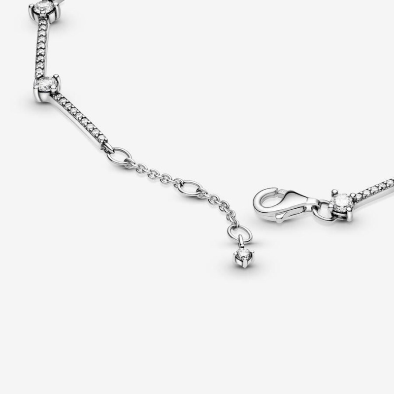 Bracelet avec Charms Pandora Sparkling Pavé Bars | ZOL-55114203