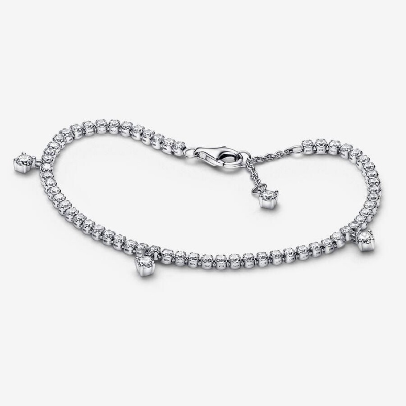 Bracelet avec Charms Pandora Sparkling Drops Tennis | OQD-45411430