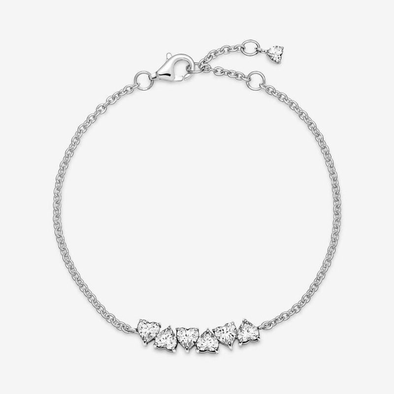 Bracelet Cha?ne Pandora Sparkling Endless Hearts | UTW-94240280