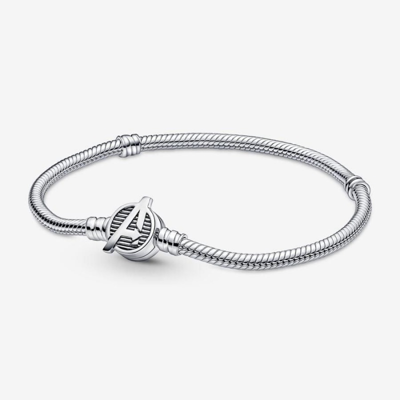 Bracelet Cha?ne Pandora Moments Marvel The Avengers Logo Clasp Snake | RQB-64493331