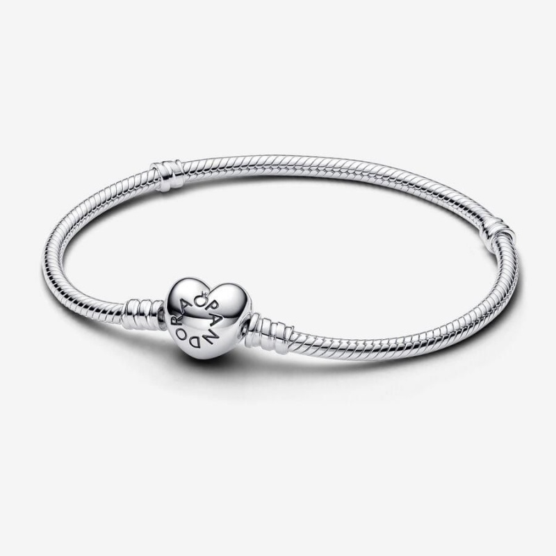 Bracelet Cha?ne Pandora Moments Heart Clasp Snake | NPJ-00984213