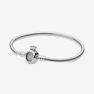 Bracelet Cha?ne Pandora Moments Crown O Clasp Snake | PJI-21524963