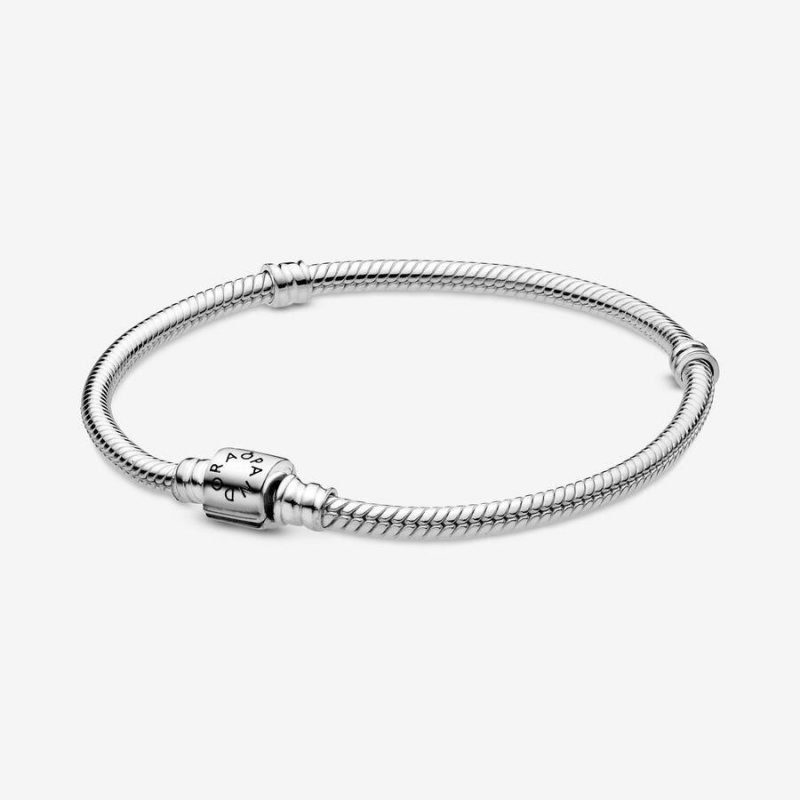 Bracelet Cha?ne Pandora Moments Barrel Clasp Snake | EPY-80417231