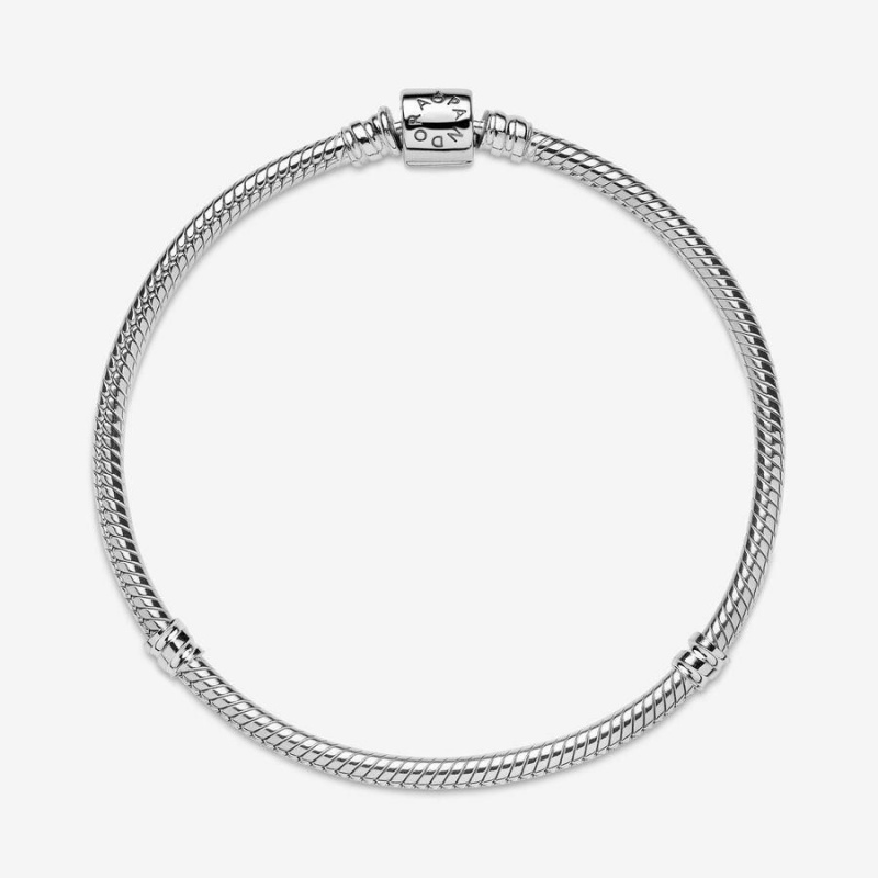 Bracelet Cha?ne Pandora Moments Barrel Clasp Snake | EPY-80417231