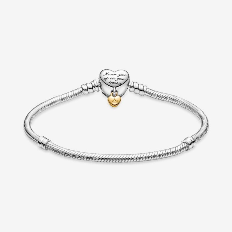 Bracelet Cha?ne Pandora Disney Moments Princess Heart Snake | AQH-34210688