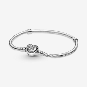 Bracelet Cha?ne Pandora Disney Moments Mickey Mouse Heart Clasp Snake | BUD-92005150