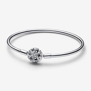 Bracelet Jonc Pandora Moments Sparkling Snowflake Clasp | LVS-47374363