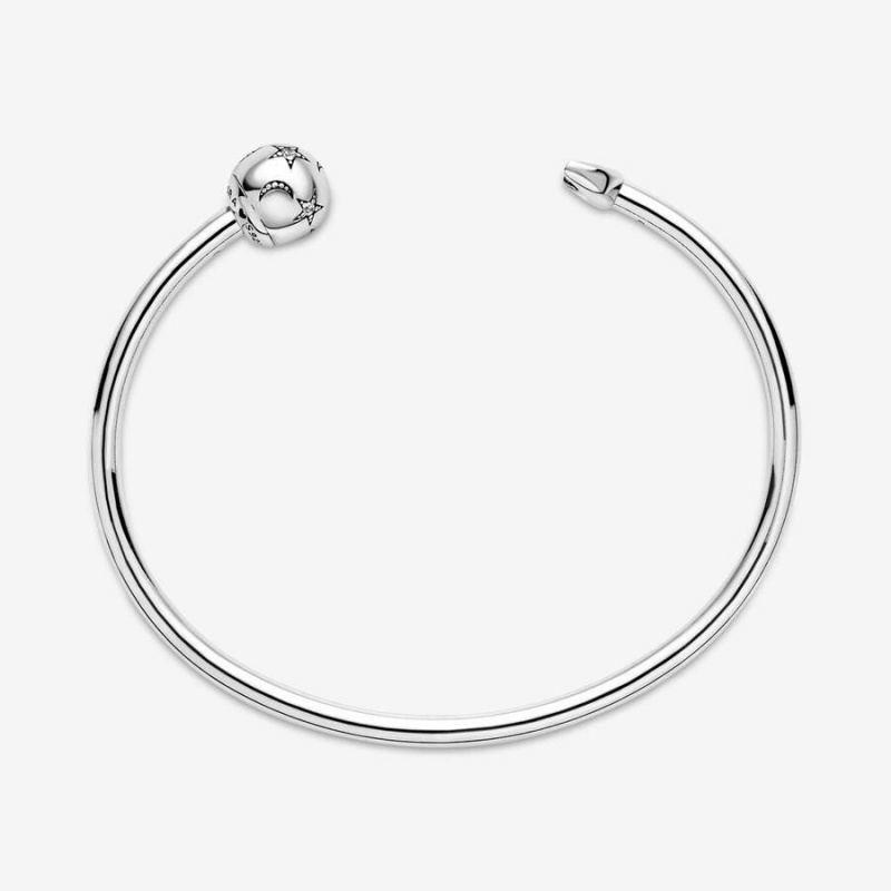 Bracelet Jonc Pandora Moments Moon & Stars Open | GOC-91358674