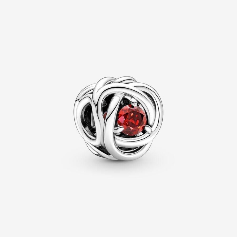 Charm Pandora July Eternity Circle Rouge | EEP-75614380