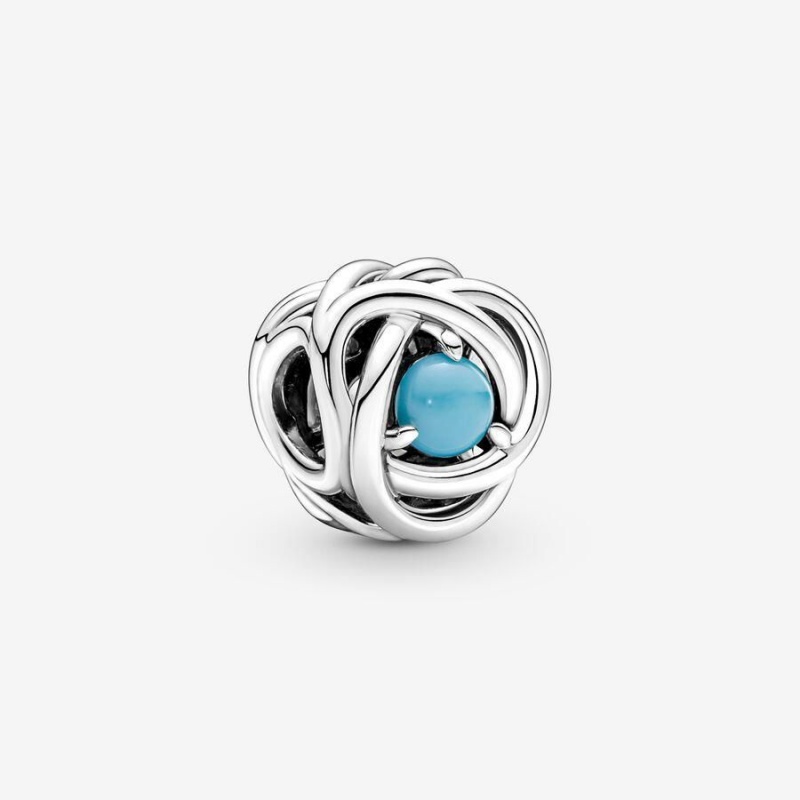 Charm Pandora December Eternity Circle Turquoise | KVS-02592825