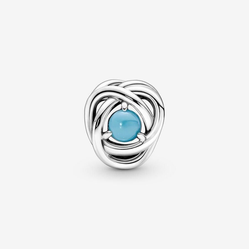 Charm Pandora December Eternity Circle Turquoise | KVS-02592825