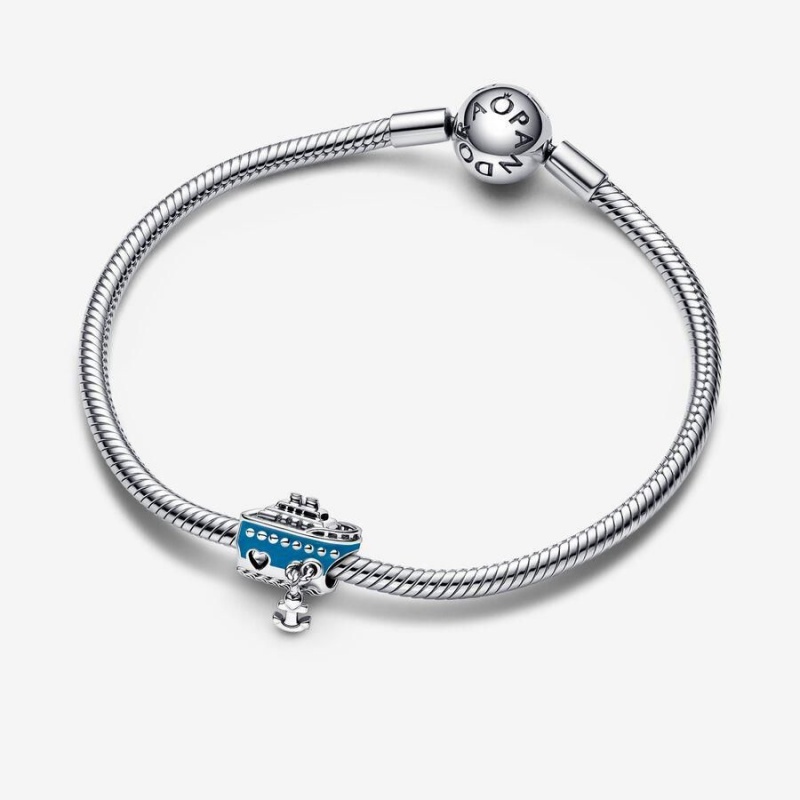 Charm Pandora Anchored Cruise Ship Bleu | FZJ-21182328